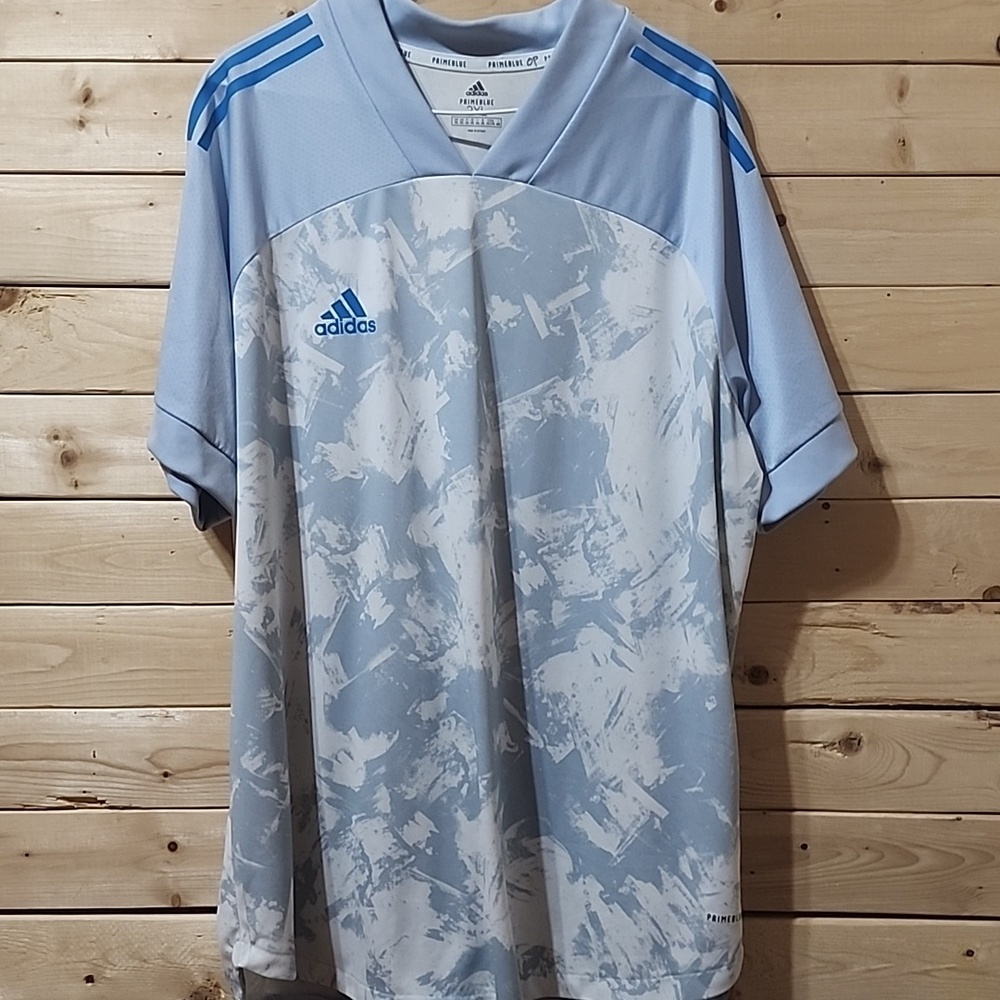 Adidas Primeblue T-Shirt Size 2XL Mens Jersey